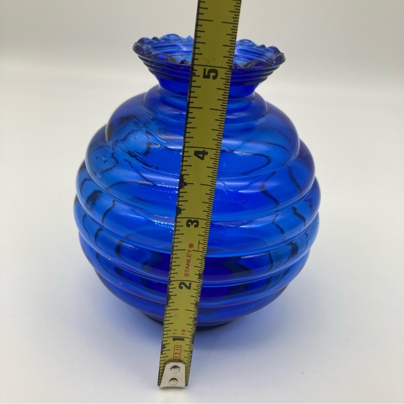 Vintage Cobalt blue honey beehive vase - Picture 8 of 9